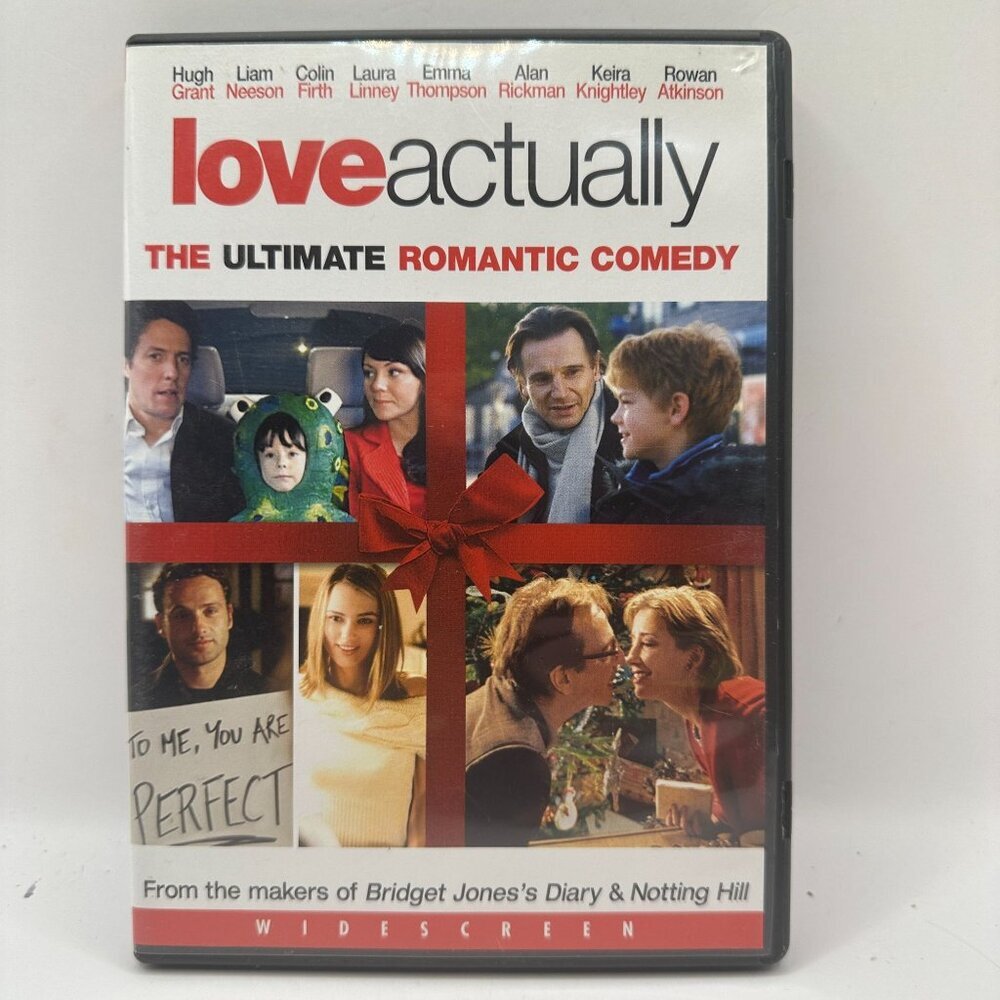 Love Actually DVD Ultimate Romantic Comedy Hugh Grant Liam Neeson Rated R